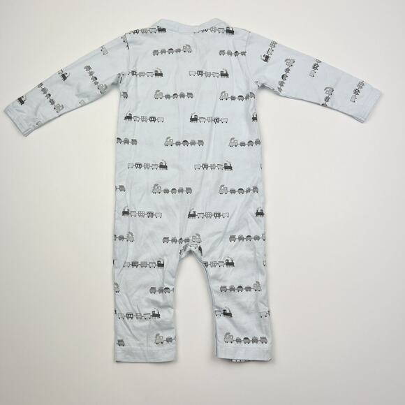 Feather Baby Pima Cotton Trains Romper - Picture 6 of 6